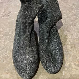 Glittery booties just in time for the holidays
